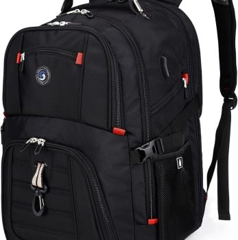 Extra Large 50L Travel Laptop Backpack with USB Charging Port, College High School Backpack Airline Approved Business Work Bag Fits 17 Inch Computer for Men Women