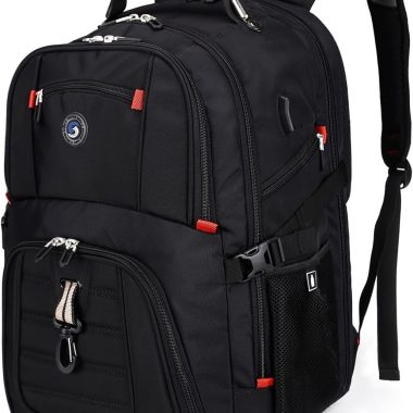 Extra Large 50L Travel Laptop Backpack with USB Charging Port, College High School Backpack Airline Approved Business Work Bag Fits 17 Inch Computer for Men Women
